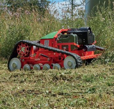 OJ Compagnie Distributeur nationale d’Agria  Tondeuse à chenille télécommandé pour herbes longues